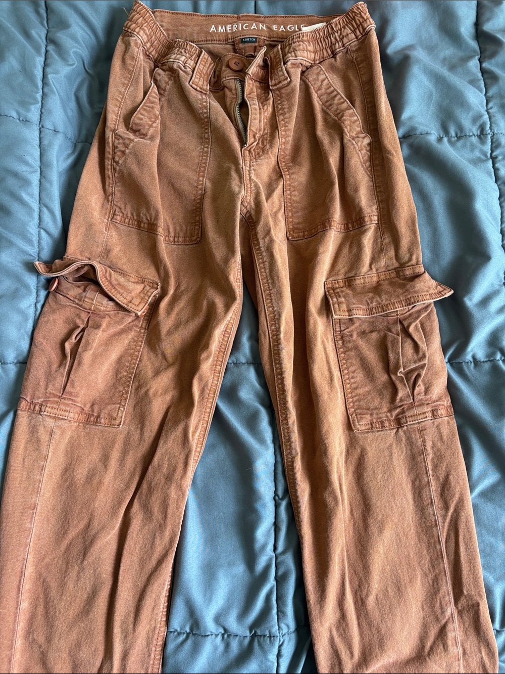 American Eagle Outfitters Rust Tan Cargo Pants